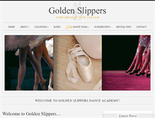 Tablet Screenshot of goldenslippers.org